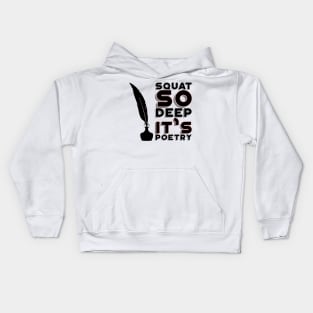 Squat Poetry Kids Hoodie